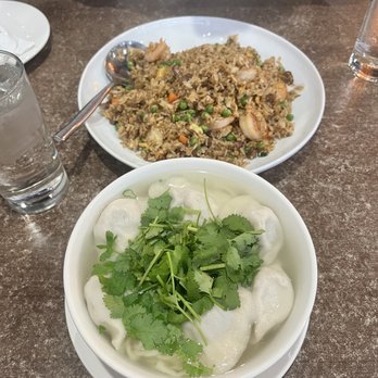 Yang Kee Dumpling - Pork and Chives Dumpling Noodle Soup and Yang Chow Fried Rice - Dim Sum Near Me - Davis, California