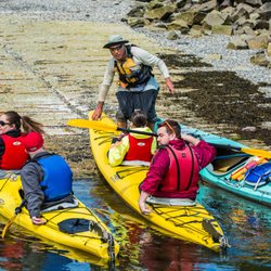Breakwater Kayak - Owner/guide Mark DiGirolamo gets a group onto the water