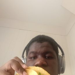 me holding taco