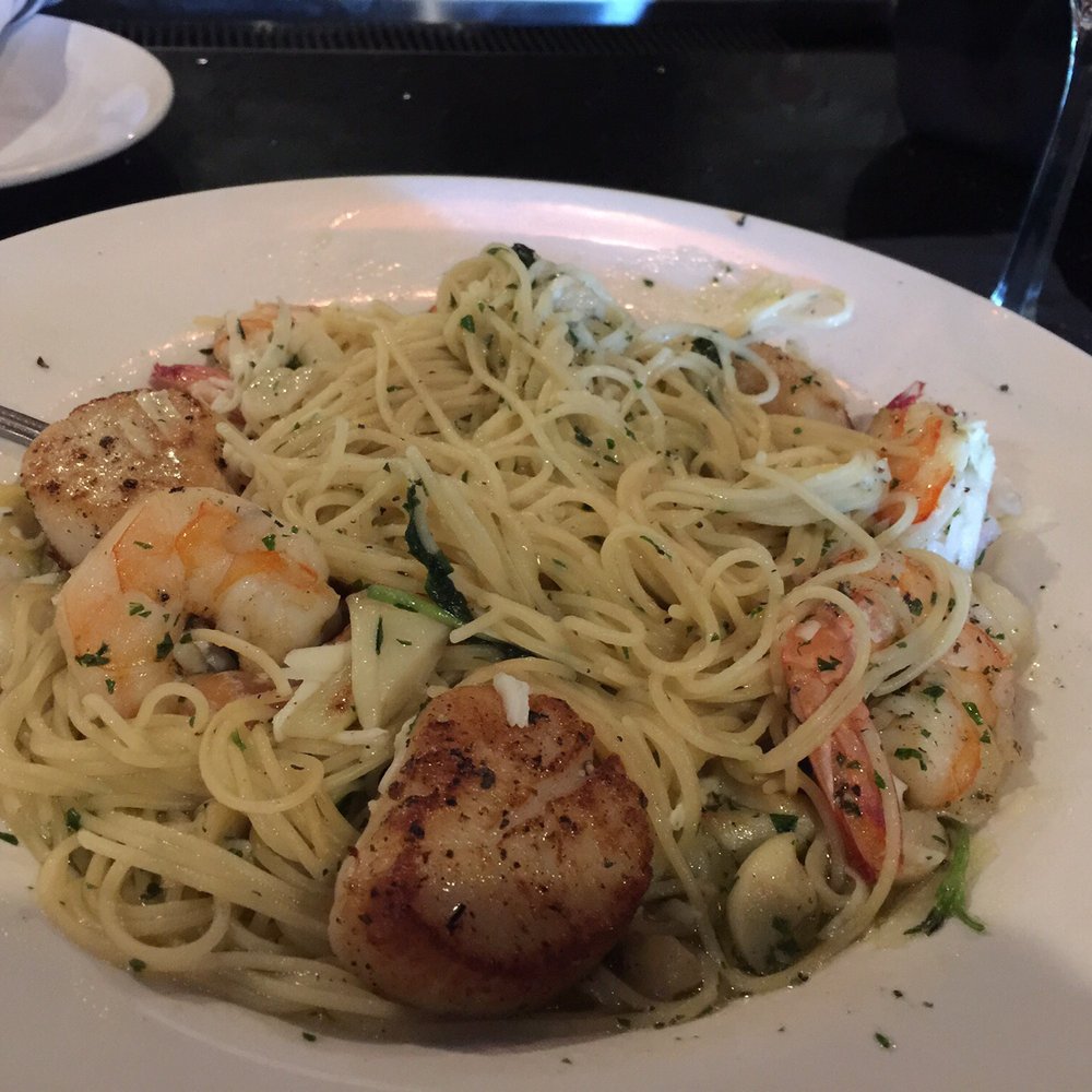 Sul Tempo - Angel Hair Pasta with Scrimp and Scallops. Delicious and my favorite!!!! - Lounges Near Me - Dover, Delaware Sul Tempo - Angel Hair Pasta with Scrimp and Scallops. Delicious and my favorite!!!! - Lounges Near Me - Dover, Delaware