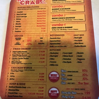 Rocking Crab - Menu - Cajun/Creole Near Me - Dallas, Texas