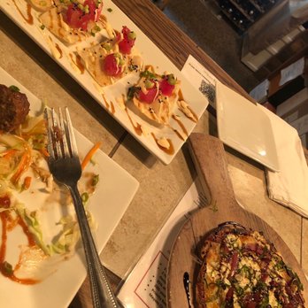 The Vine - I ordered the two for $49 for myself! Plenty to share, although. Meatballs, tuna crips, and goat cheese onion flatbread - Wine Bars Near Me - Folsom, California The Vine - I ordered the two for $49 for myself! Plenty to share, although. Meatballs, tuna crips, and goat cheese onion flatbread - Wine Bars Near Me - Folsom, California