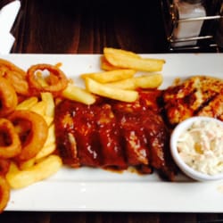 The Sun - Steak Tuesday. Nice plates of food and a pint for £7.10. Very tasty and good value.
