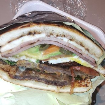Nelly's Tacos - torta comes with milenesa de res hotdog avacado eggs mayo salsa jalapenos queso fresca ham and BACON.YUM - Mexican Near Me - Lake Forest, California