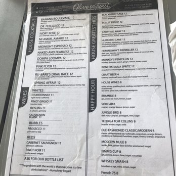Olive Or Twist - Menu 1 - New American Near Me - Baton Rouge, Louisiana Olive Or Twist - Menu 1 - New American Near Me - Baton Rouge, Louisiana