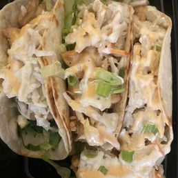 Korean chicken tacos Korean chicken tacos