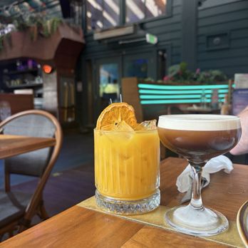 Dreamland Bar & Diner - passionfruit cocktail and espresso martini - Breakfast & Brunch Near Me - Seattle, Washington Dreamland Bar & Diner - passionfruit cocktail and espresso martini - Breakfast & Brunch Near Me - Seattle, Washington