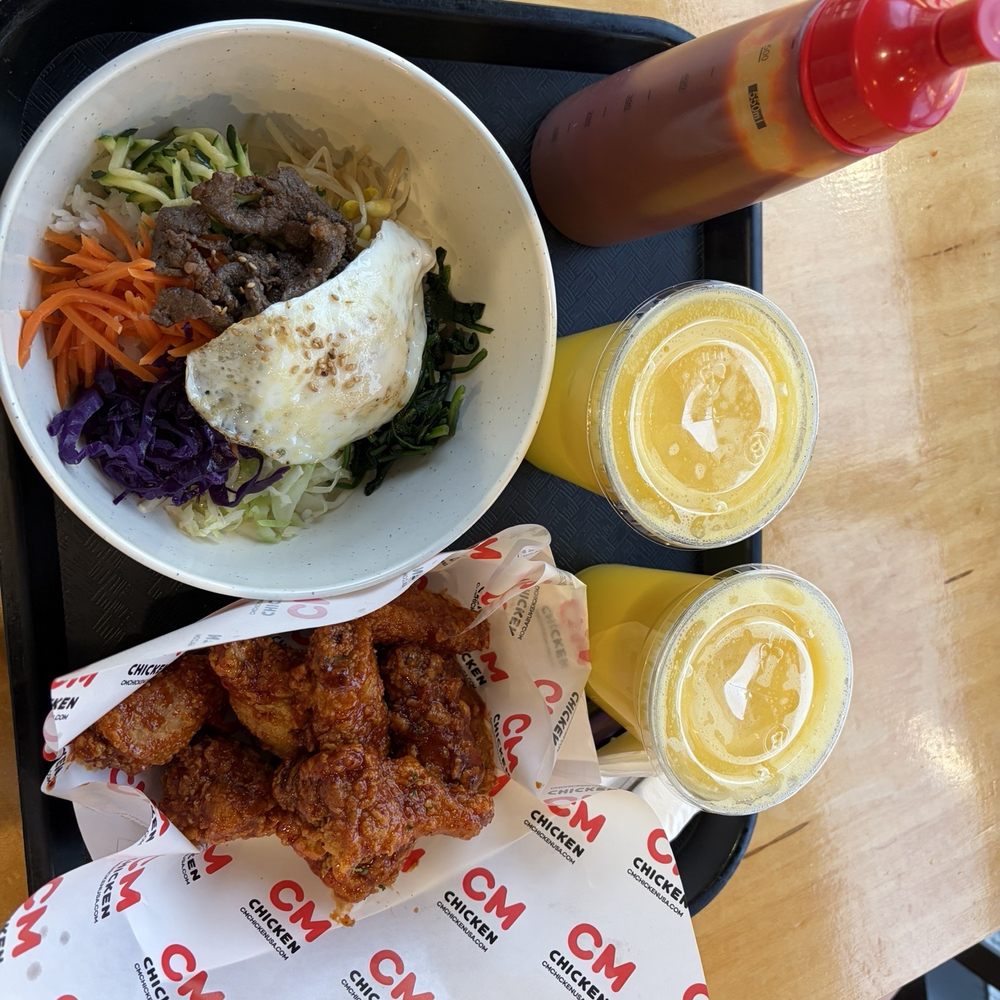 Garlic Spicy Chicken Beef Bibimbap Mango Garlic Spicy Chicken Beef Bibimbap Mango