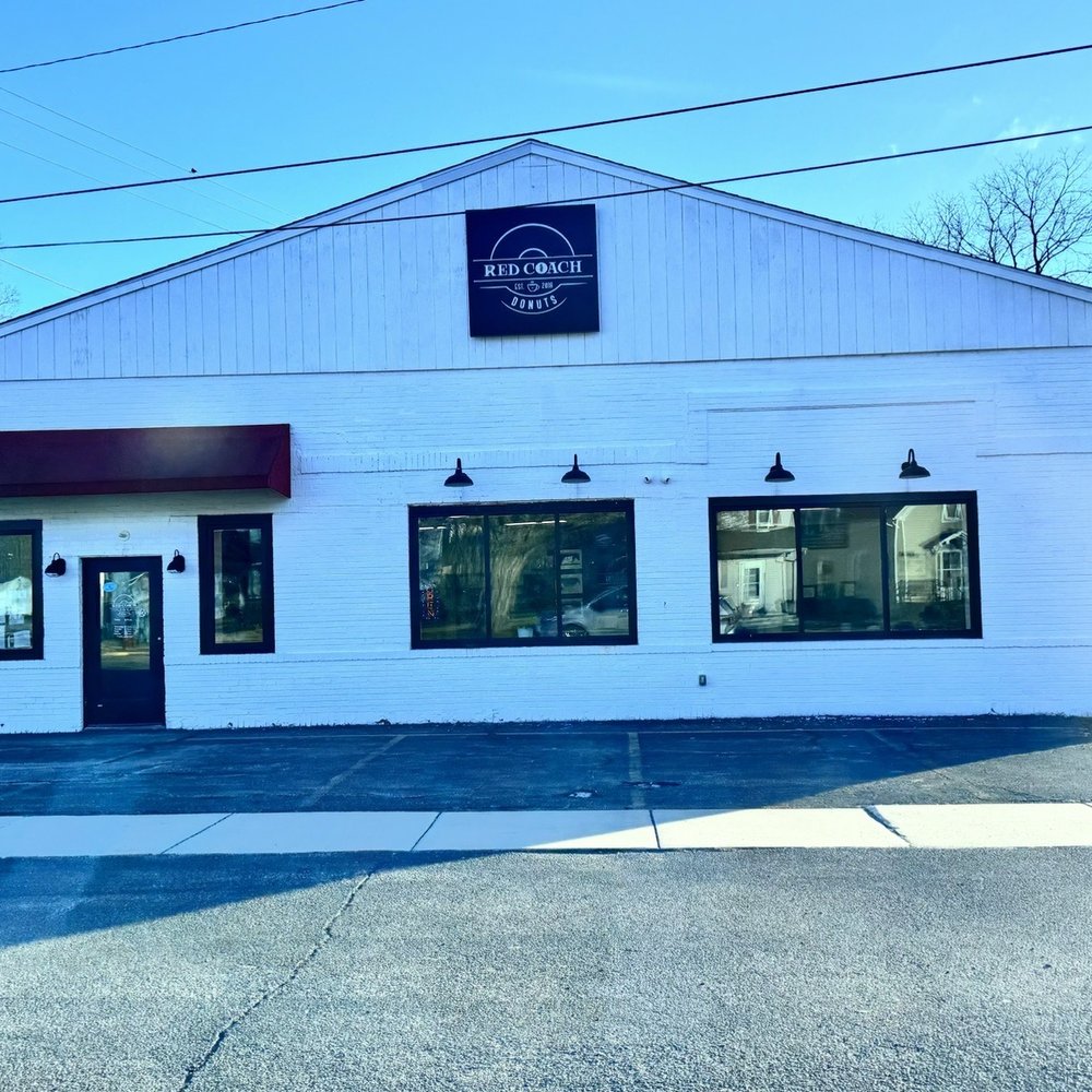 Red Coach Donuts - Charming building - Donuts Near Me - Stevensville, Michigan Red Coach Donuts - Charming building - Donuts Near Me - Stevensville, Michigan