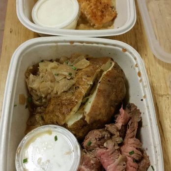 Cook Unity - Flank steak was delish, but I don't really care for the potato. Panko salmon - get this! - Food Delivery Services Near Me