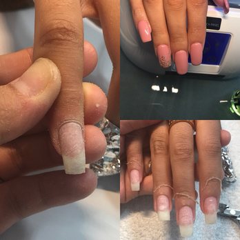 Paintbox - Acrylics soaked off correctly with an SNS overlay and gel polish on top - Nail Technicians Near Me - Charlotte, North Carolina