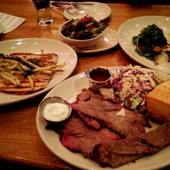 MESSHALL - brisket, trout, brussel sprouts, and salmon - Breakfast & Brunch Near Me - Los Angeles, California
