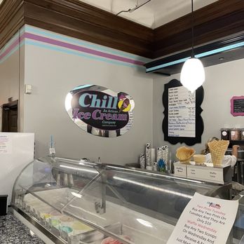 Chill Artisan Ice Cream - a display of ice cream - Ice Cream & Frozen Yogurt Near Me - Medina, Ohio