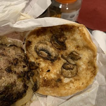Tornado Burger - I asked for grilled mushrooms, that's what I got for the extra $1.00 - Burgers Near Me - Stafford, Texas Tornado Burger - I asked for grilled mushrooms, that's what I got for the extra $1.00 - Burgers Near Me - Stafford, Texas
