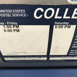 United States Postal Service - Collection: M-F 1p.m. & 5p.m. Saturday-5p.m.