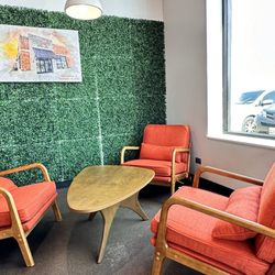 BIBIBOP Asian Grill - A fun new seating area popped up in September 2024.