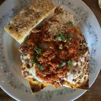 Italianesque - Lasagna with focaccia bread - Italian Near Me - Nampa, Idaho