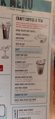 Menu photo 4 Brewed Fort Worth, TX
