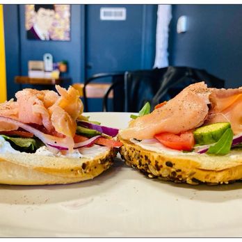 Yellow Button Cafe - Smoked Salmon Bagel. - Coffee & Tea Near Me - Los Angeles, California Yellow Button Cafe - Smoked Salmon Bagel. - Coffee & Tea Near Me - Los Angeles, California