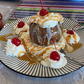 Los Taco Chefs - Fried Ice Cream With Carmel - Mexican Near Me - Mesa, Arizona