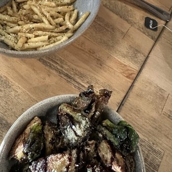 Bacchus Bar & Bistro - Brussel sprouts, truffle fries - Cocktail Bars Near Me - Irvine, California