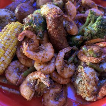 BB's Tex-Orleans - Close view of shrimp and crab experience boil - Cajun/Creole Near Me - Houston, Texas BB's Tex-Orleans - Close view of shrimp and crab experience boil - Cajun/Creole Near Me - Houston, Texas