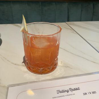 Falling Rabbit - Watermelon Negroni - a touch too sweet  Yummy level - 5 - New American Near Me - Duluth, Georgia
