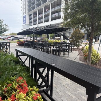 Back Bar - Very nice modern outdoor seating. - Sports Bars Near Me - St. Petersburg, Florida