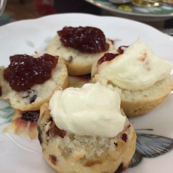 Tea at 1024 - Scones with raspberry jam and cream. - Tea Rooms Near Me - Honolulu, Hawaii Tea at 1024 - Scones with raspberry jam and cream. - Tea Rooms Near Me - Honolulu, Hawaii