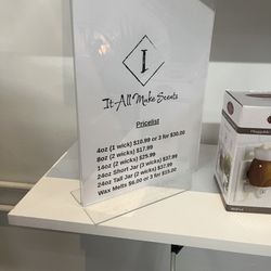 It All Makes Scents Candles - Pricing