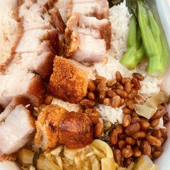 Jin Gege - Roast Pork Rice Plate. - Chinese Near Me - San Leandro, California Jin Gege - Roast Pork Rice Plate. - Chinese Near Me - San Leandro, California