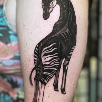 Breakwater Tattoo - Okapi from Naomi Butterfield - Tattoo Near Me - Long Beach, California