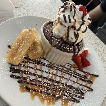 C Level - Chocolate Cake with Peanut Butter Ice Cream - New American Near Me - San Diego, California