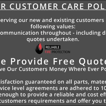Reliable Fire Protection Houston - Customer Care Policy - Fire Protection Services Near Me - Houston, Texas Reliable Fire Protection Houston - Customer Care Policy - Fire Protection Services Near Me - Houston, Texas