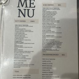 Updated menu Updated menu