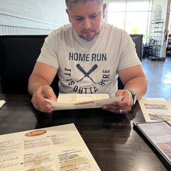 El Charro Authentic Mexican Cuisine - My handsome husband reading the menu! - Mexican Near Me - Lexington, Kentucky El Charro Authentic Mexican Cuisine - My handsome husband reading the menu! - Mexican Near Me - Lexington, Kentucky