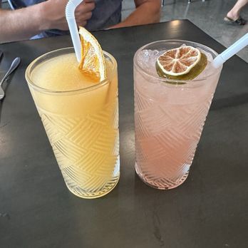 Press Pizza & Pasta - Peach Slushy and Blood Orange Mule - Cocktail Bars Near Me - St. Louis, Missouri