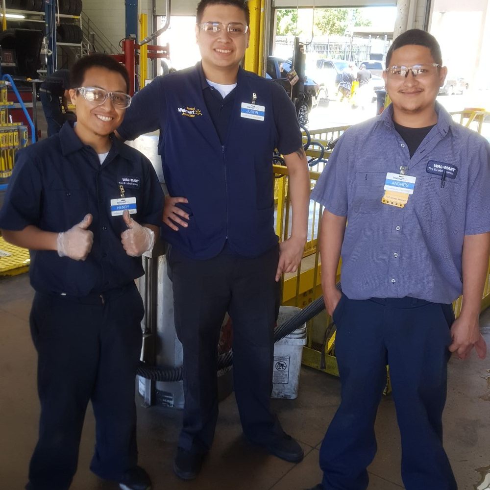 Walmart Auto Care Centers - Teks Henry (upper bay) & Justin (common). Steven (lower bay) missed this photoshoot. Andres himself was with this team for my service. - Tires Near Me - San Antonio, Texas Walmart Auto Care Centers - Teks Henry (upper bay) & Justin (common). Steven (lower bay) missed this photoshoot. Andres himself was with this team for my service. - Tires Near Me - San Antonio, Texas