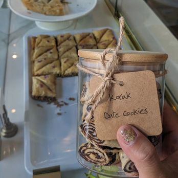 Ammatoli - Date cookies in pastry bar - Mediterranean Near Me - Long Beach, California