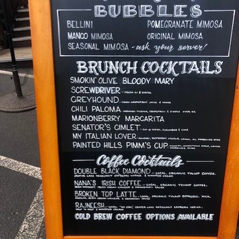 McKay Cottage Restaurant - Breakfast booze! - American Near Me - Bend, Oregon