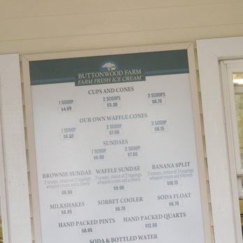 Buttonwood Farm Ice Cream - pricing - Ice Cream & Frozen Yogurt Near Me - Griswold, Connecticut