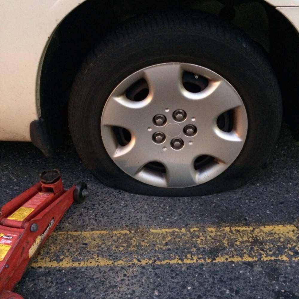 Flat tire...