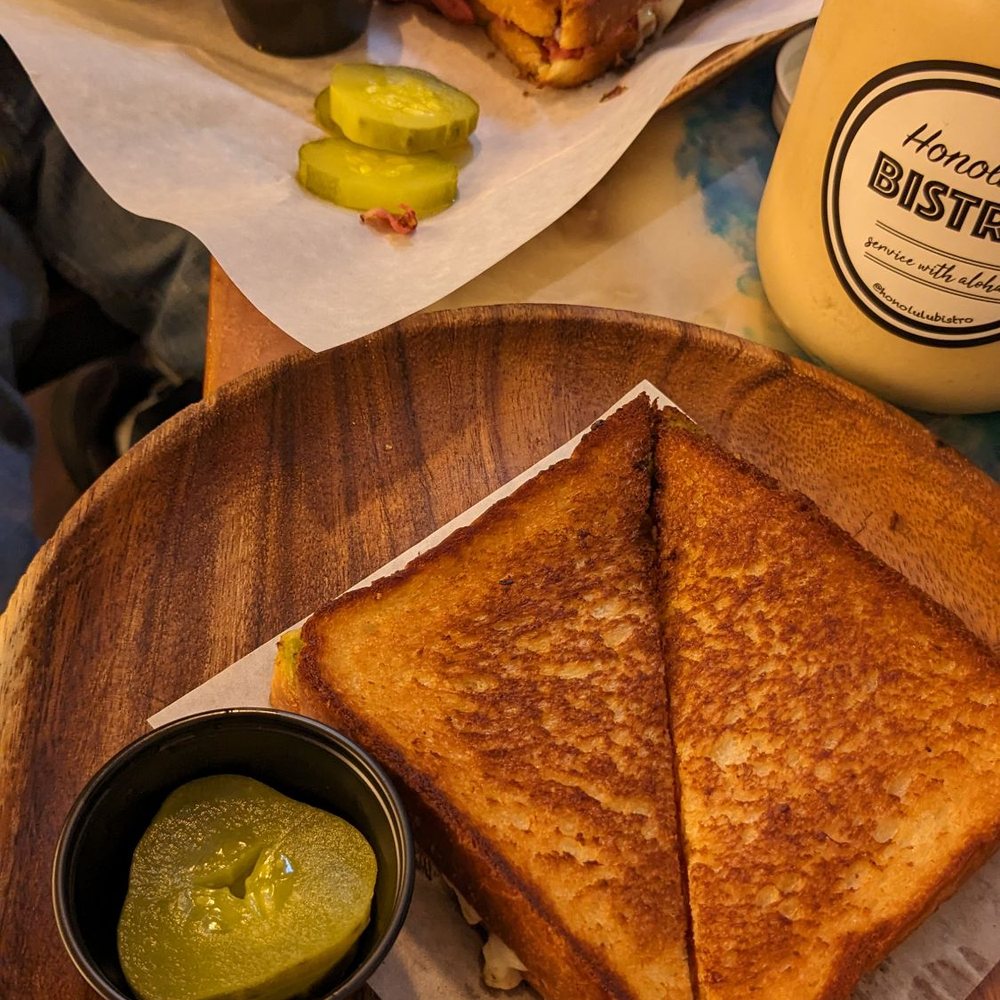 Honolulu Bistro - Tomato soup, the pastrami, the pesto, & our pb nana. - Hawaiian Near Me - Honolulu, Hawaii Honolulu Bistro - Tomato soup, the pastrami, the pesto, & our pb nana. - Hawaiian Near Me - Honolulu, Hawaii