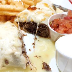 Jose Jose Latin Restaurant - Burrito cut open