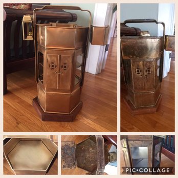 Regal Brass Services - Noodle cart in Aged Brass finish. - Refinishing Services Near Me - Austin, Texas