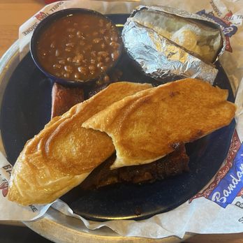 Bandana's Bar-B Q - St. Ann - Small rib platter. -ok a little dry. - Barbeque Near Me - Saint Ann, Missouri Bandana's Bar-B Q - St. Ann - Small rib platter. -ok a little dry. - Barbeque Near Me - Saint Ann, Missouri