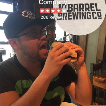10 Barrel Brewing - He loves this mushroom sando! - Breweries Near Me - Boise, Idaho