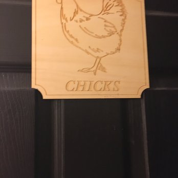 The Cockeyed Rooster - Ladies restroom door - Breakfast & Brunch Near Me - Smithfield, Virginia