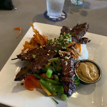 The Abbey - Grilled Steak Skewer Dinner. - Gastropubs Near Me - Seal Beach, California