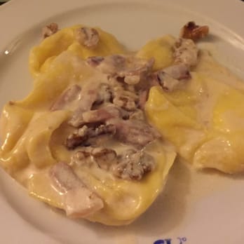 Osteria al 15 - Tortellini with speck (bacon) and almonds - Italian Near Me - Bologna, BO